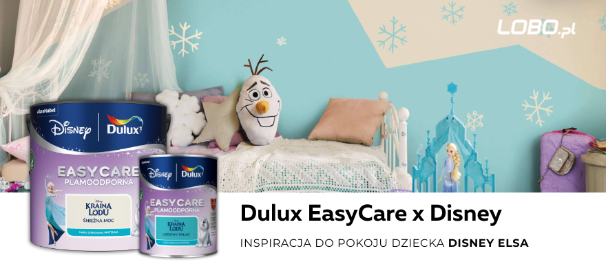 pokój dziecka Elsa, pokój Kraina Lodu, kolory do pokoju Elsa, farby Disney Elsa, Dulux Disney Elsa, niebieski pokój dziecka, aranżacja pokoju Kraina Lodu